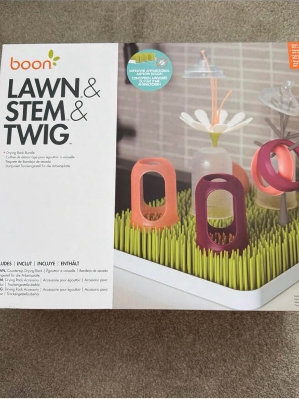 Boon Lawn & Stem & Twig Countertop Drying Rack